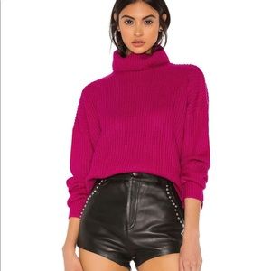 Superdown Turtleneck Sweater in Pink S